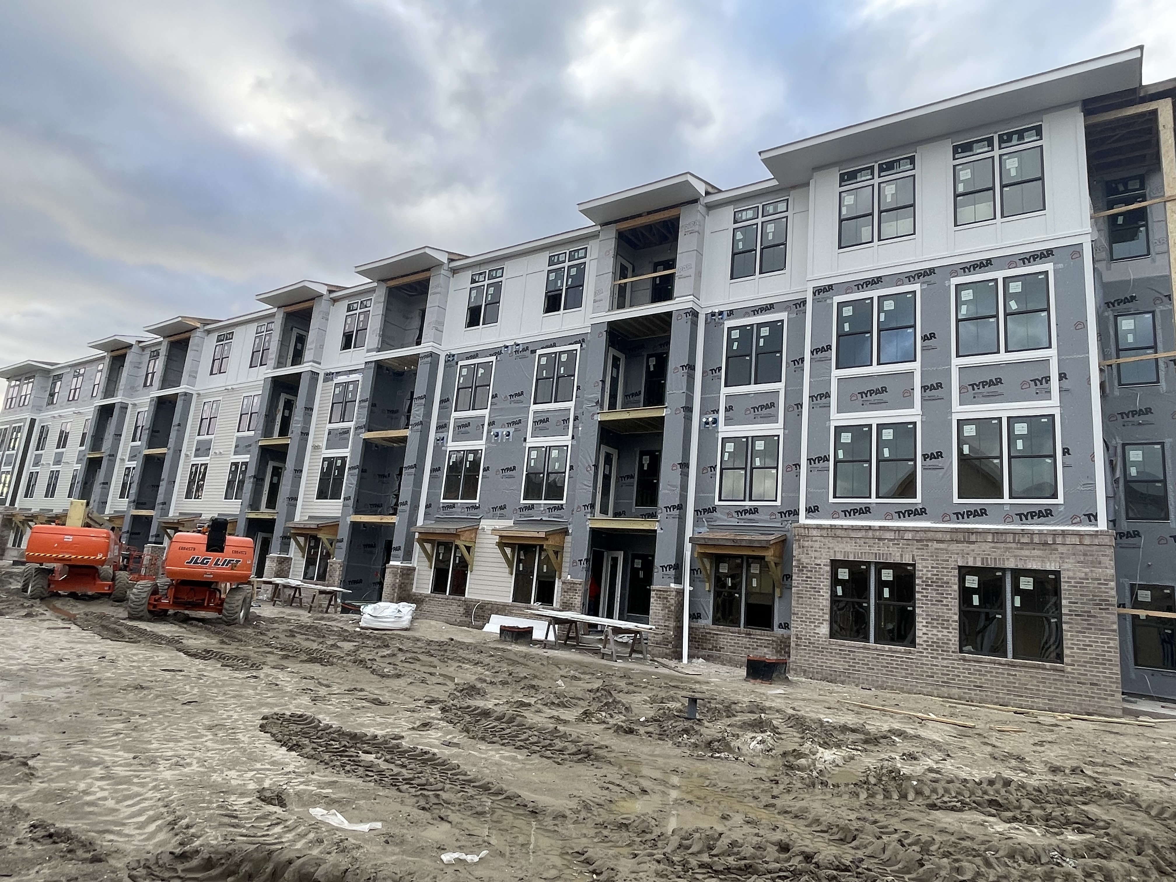 Multifamily building under construction